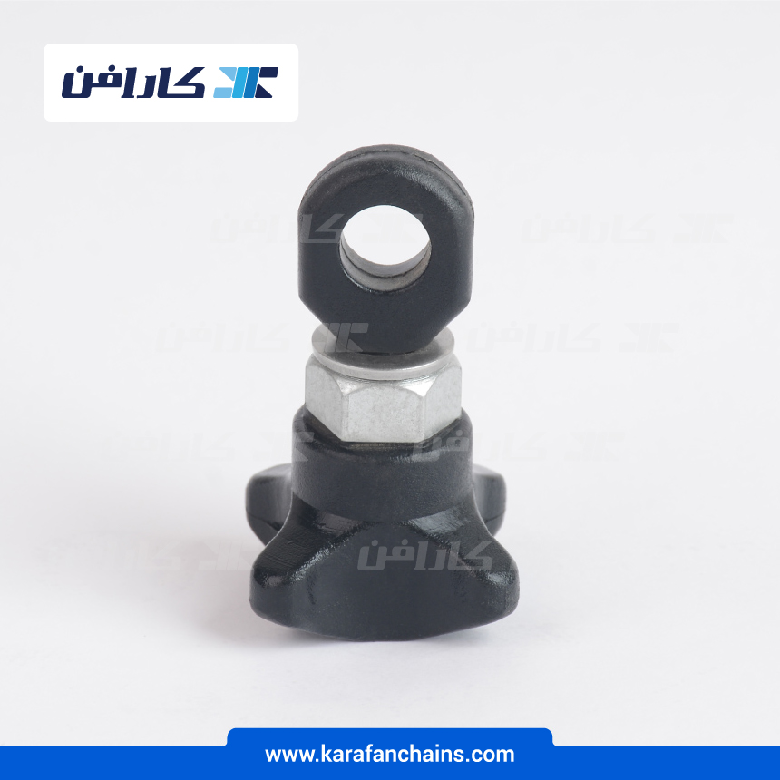 پیچ و مهره خروسکی پایه راهنمای کانوایر ( قلاب پلاستیکی )