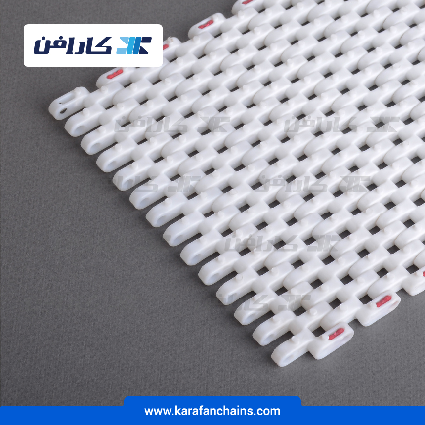 تسمه مدولار حرکت مستقیم گام 1 اینچ، دارای زوائد استوانه ای شکل با گذر 40% ( سفید )