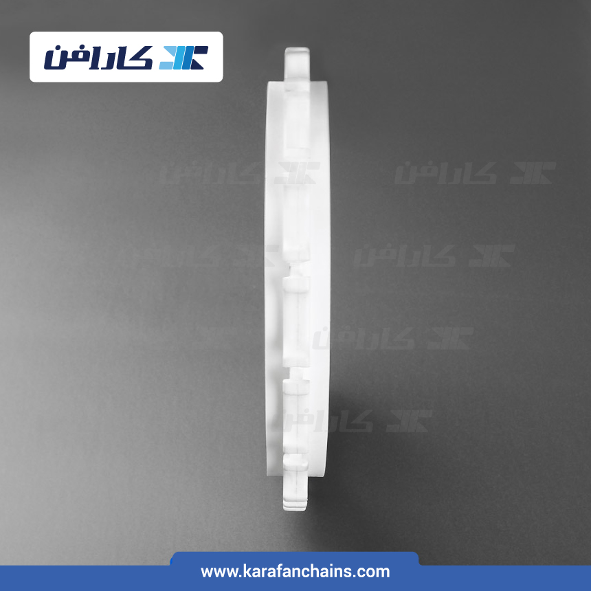 چرخ زنجیر گام 2 اینچ 16 دندانه قطر 260 میلیمتر با سوراخ 80x80 میلیمتر و ضخامت سر دنده 12 میلیمتر (تیپ+V)