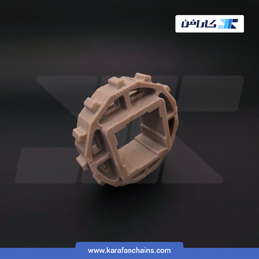 چرخ زنجیر گام 1 اینچ 12 دندانه قطر 97 میلیمتر با سوراخ 40x40 میلیمتر و ضخامت دنده 12 میلیمتر