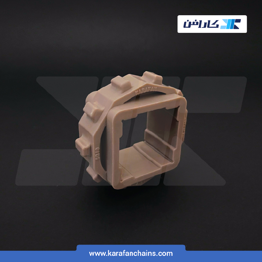 چرخ زنجیر گام 1 اینچ 10 دندانه، قطر 81 میلیمتر با سوراخ 40x40 میلیمتر و ضخامت دنده 12 میلیمتر