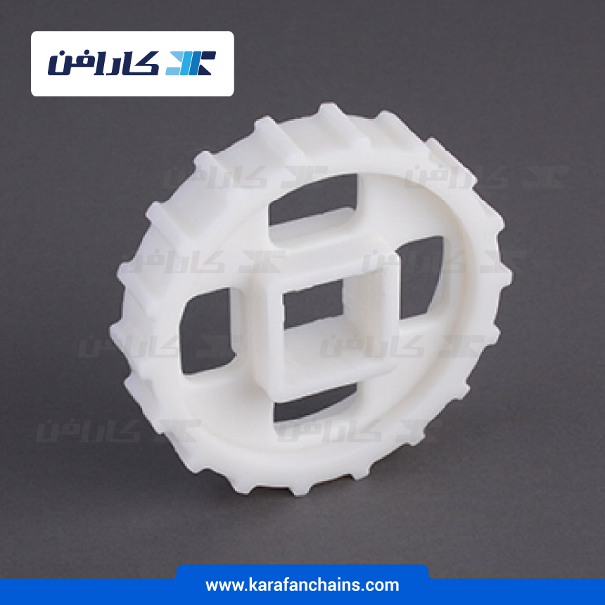 چرخ زنجیر گام 1 اینچ 18 دندانه، قطر 145 میلیمتر با سوراخ 40×40 میلیمتر و ضخامت دنده 29 میلیمتر