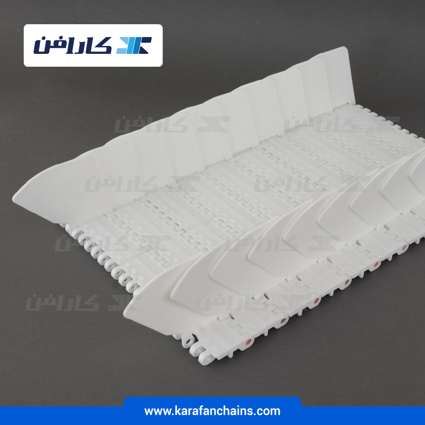 تسمه مدولار حرکت مستقیم گام 2 اینچ با دیواره و گذر 10% ( با قابلیت تمیز شوندگی بالا )