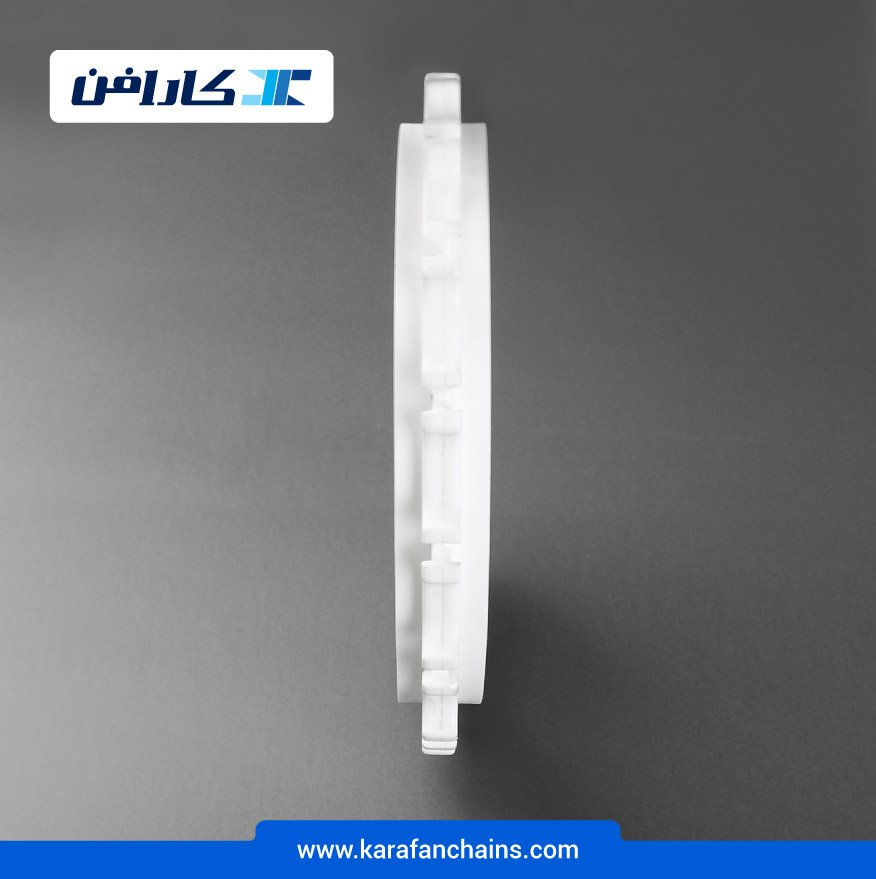 چرخ زنجیر گام 2 اینچ 16 دندانه قطر 260 میلیمتر با سوراخ 80x80 میلیمتر و ضخامت سر دنده 12 میلیمتر (تیپ+V)