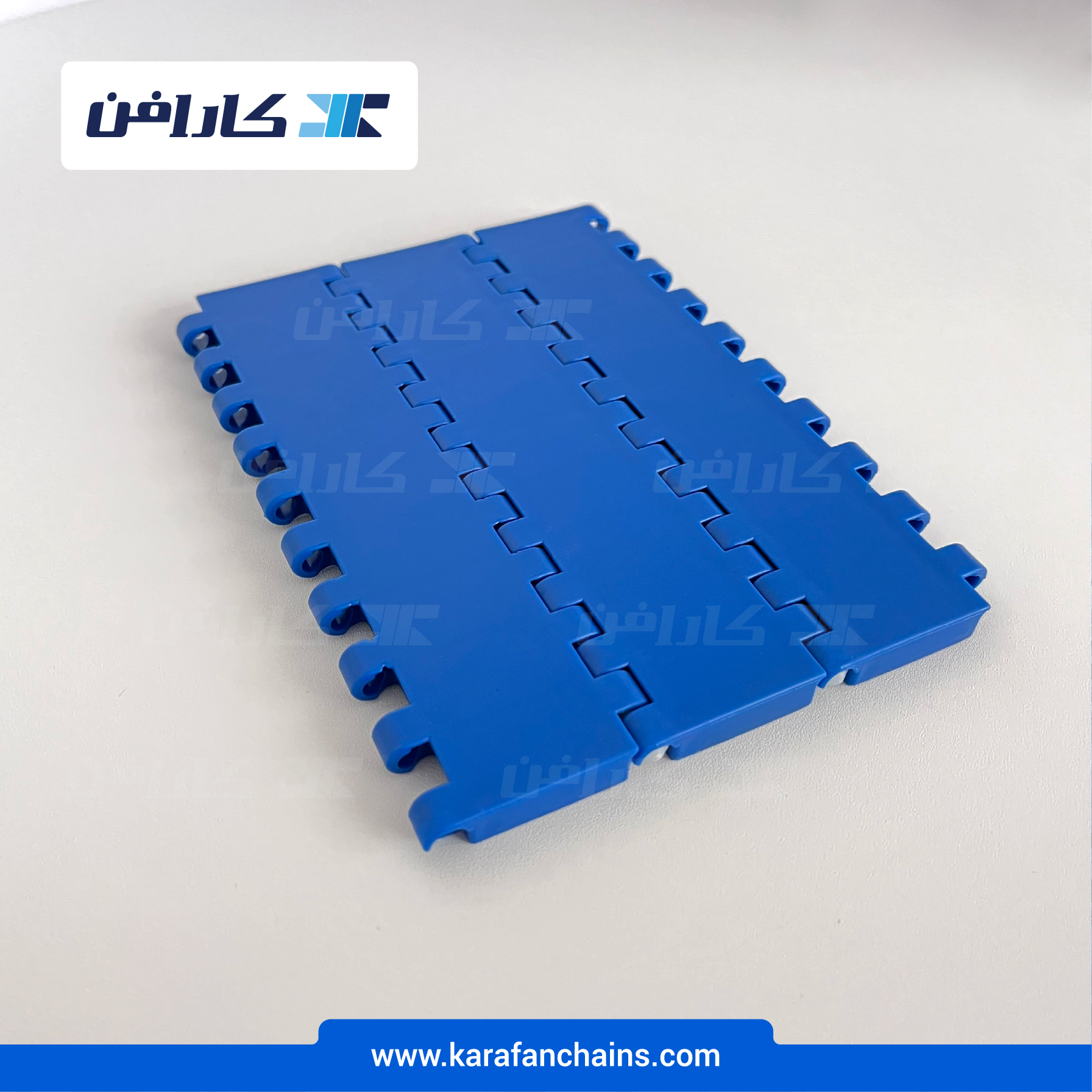 تسمه مدولار حرکت مستقیم گام 1.5 اینچ بدون گذر(آبی)