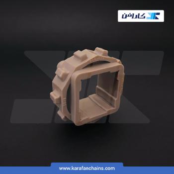 چرخ زنجیر گام 1 اینچ 10 دندانه، قطر 81 میلیمتر با سوراخ 40x40 میلیمتر و ضخامت دنده 12 میلیمتر در کارافن