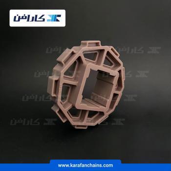 چرخ زنجیر گام 1.5 اینچ . 9دندانه . قطر 111.5 میلیمتر با سوراخ 40X40 و ضخامت دنده 12 میلیمتر در کارافن