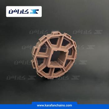 چرخ زنجیر گام 1.5 اینچ . 11دندانه . قطر 135 میلیمتر با سوراخ 40X40 و ضخامت دنده 12 میلیمتر در کارافن