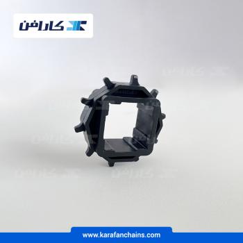 چرخ زنجیر گام 1 اینچ 10 دندانه، قطر 82 میلیمتر با سوراخ 40x40 میلیمتر و ضخامت 6 میلیمتر در کارافن